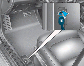 Hyundai Elantra. Fuel Filler Door