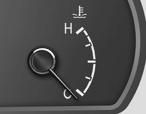 This gauge shows the temperature of the engine coolant when the ignition switch