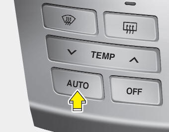 The automatic climate control system is controlled by simply setting the desired