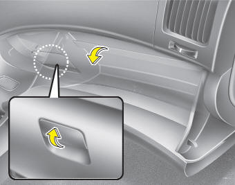 To open the glove box, pull the handle and the glove box will automatically open.