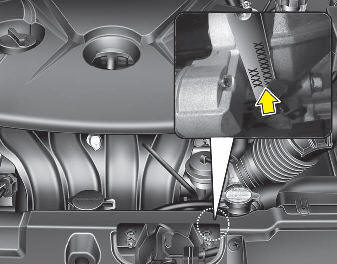 The engine number is stamped on the engine block as shown in the drawing.