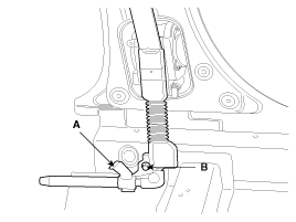 Hyundai Elantra Removal  Anchor Pretensioner (APT). Repair procedures