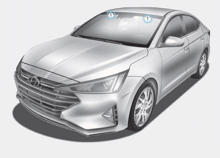 Hyundai Elantra. Air Bag Warning Labels