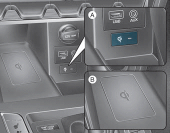 Hyundai Elantra. Wireless Cellular Phone Charging System