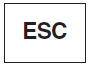 The ESC indicator will illuminate when the ignition switch is turned ON, but