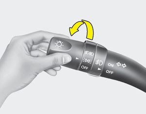 When the light switch is in the parking light position (1st position), the tail,