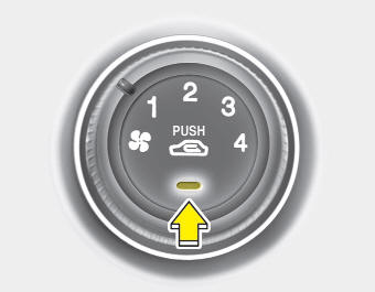 This is used to select outside (fresh) air position or recirculated air position.