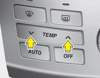 The temperature will increase to the maximum HI by pushing the up button. Each