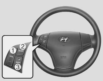 The steering wheel audio remote control button is installed to promote safe driving.