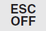 ESC OFF indicator light (comes on)