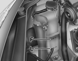 Check the condition and connections of all cooling system hoses and heater hoses.