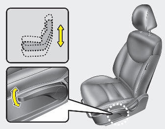 Seat cushion height (for driver’s seat) (if equipped)