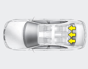 The rear seat(s) is equipped with headrests in all the seating positions for