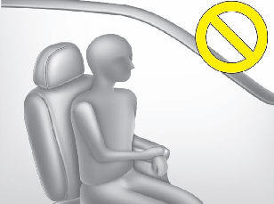 - Never lean on the door or center console.