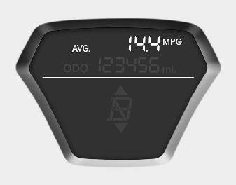 Average fuel economy (if equipped) (MPG or l/100 km)