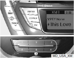 Your vehicle is equipped with 3 months complimentary period of XM Satellite Radio.