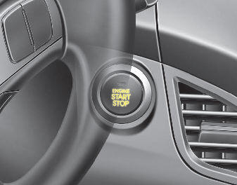 Whenever the front door is opened, the engine start/stop button will illuminate