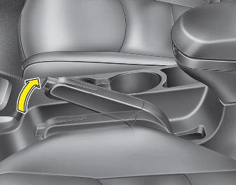 To engage the parking brake, first apply the foot brake and then pull up the